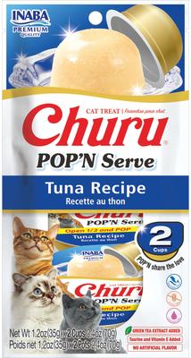 Churu Pop'n Serve Chicken Variety Grain-Free Lickable Cat Treats, 1.2-oz cup, 10 count
