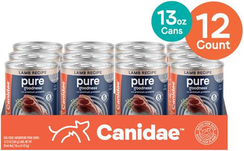 PURE All Stages Grain-Free Limited Ingredient Lamb Recipe Canned Dog Food, 13-oz, case of 12