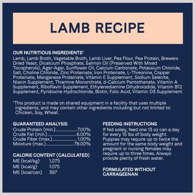 PURE All Stages Grain-Free Limited Ingredient Lamb Recipe Canned Dog Food, 13-oz, case of 12