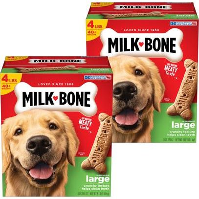 Galletas pequeñas originales para perros, caja de 1,5 lb, paquete de 2