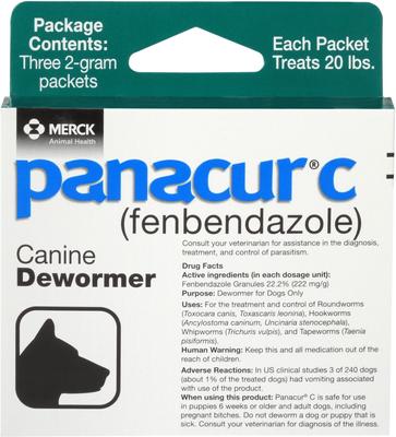 C Canine Dewormer, 2-g, 3 count