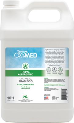 OxyMed Hypo-Allergenic Oatmeal Dog & Cat Shampoo, Unscented, 1-gal bottle