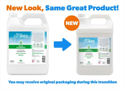 OxyMed Hypo-Allergenic Oatmeal Dog & Cat Shampoo, Unscented, 1-gal bottle