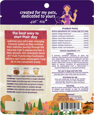 Harper's Mushroom Medley Dog & Cat Supplement, 2.12-oz bag