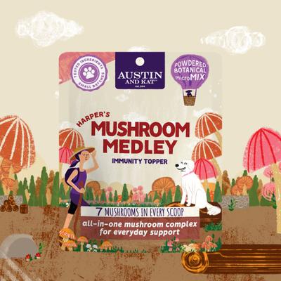 Harper's Mushroom Medley Dog & Cat Supplement, 2.12-oz bag