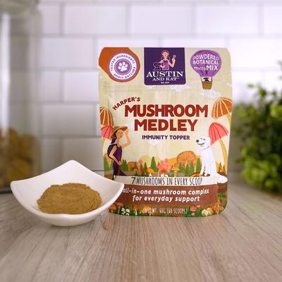 Harper's Mushroom Medley Dog & Cat Supplement, 2.12-oz bag