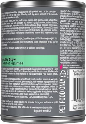 Bundle: Eukanuba Beef & Vegetable Stew + Mixed Grill Chicken & Beef Dinner in Gravy Canned Dog Food