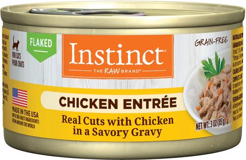 Chicken Entree Grain-Free Flaked Wet Cat Food, 3-oz can, case of 24