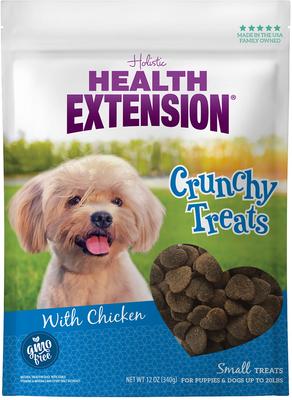 Small Buffalo Heart Shaped Grain-Free Crunchy Dog Treats, 12-oz bag