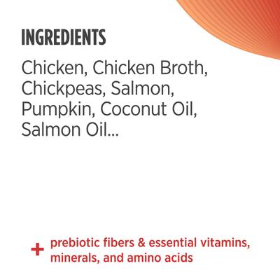 Grain-Free Chicken & Salmon Recipe Pate Wet Canned Food for Cats & Kittens, 2.8-oz can, case of 12