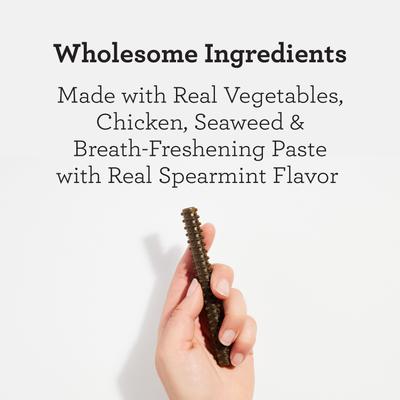 Triple Action Dental Sticks Kelp for Small & Medium Sized Dogs, 6-oz bag, 10 count