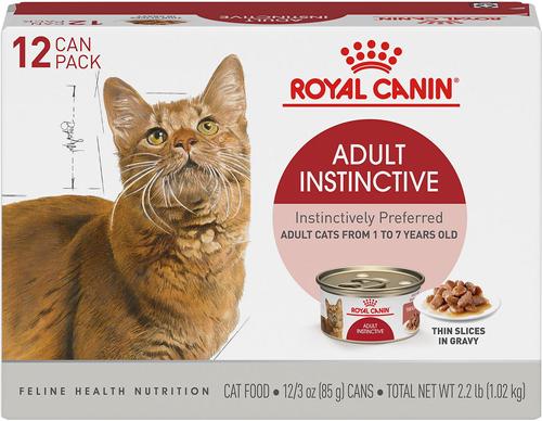 Feline Health Nutrition Adult Instinctive Thin Slices in Gravy Canned Cat Food, 3-oz, case of 24