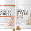 Anxiety + Stress Classic Chicken & Peanut Butter Flavored Soft Chews Supplement for Dogs, 120 Count