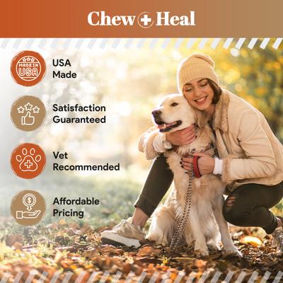 Anxiety + Stress Classic Chicken & Peanut Butter Flavored Soft Chews Supplement for Dogs, 120 Count