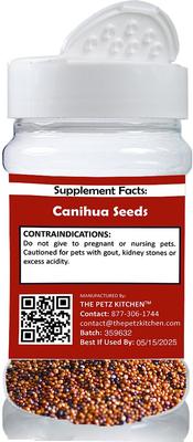 Canihua Flour Organic Ancient Seed Grain Complete Protein Powder Dog & Cat Supplement, 2-oz jar