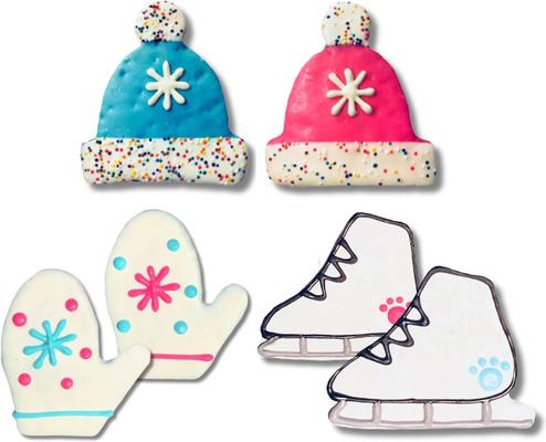 Long Winter Day Peanut Butter & Honey Assorted Crunchy Dog Treats, 18 count