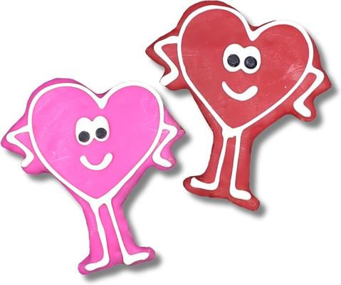 Valentine's Day Peanut Butter & Honey Assorted Crunchy Dog Treats, 18 count