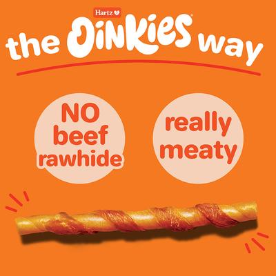 Oinkies Tender Twists with 100% Real Chicken Breast Rawhide-Free Natural Dog Treats, 36 count