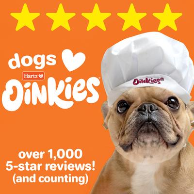 Oinkies Tender Twists with 100% Real Chicken Breast Rawhide-Free Natural Dog Treats, 36 count
