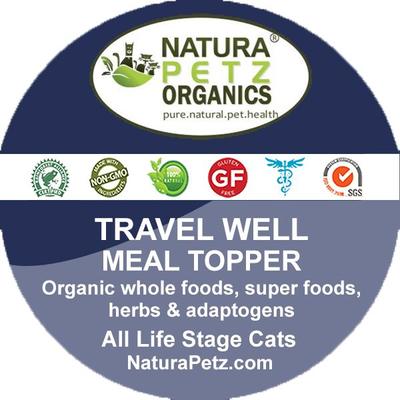 Complemento alimenticio Travel Well para gatos, que ayuda a aliviar el estrés, la relajación y la calma, frasco de 113 g