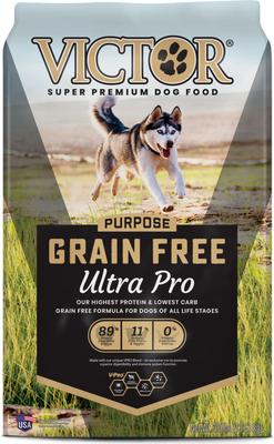 Grain-Free Ultra Pro High Protein Low Carb Active Dry Dog Food, 60-lb bundle