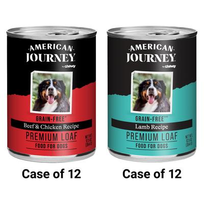 Poultry & Beef Variety Pack Grain-Free Canned Dog Food, 12.5-oz can, bundle of 24