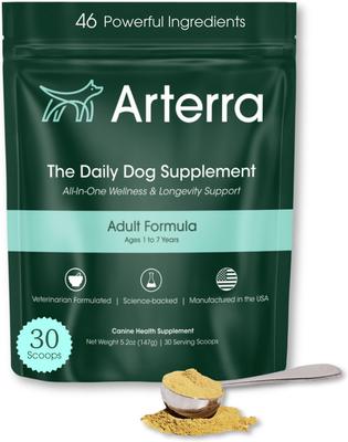 The Daily Dog Supplement Powder Multivitamin for Adult Dogs, 30 Scoops