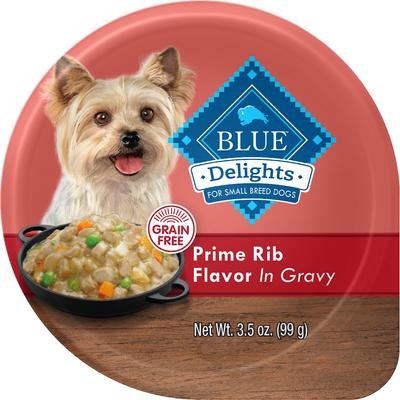 Divine Delights Prime Rib Flavor Hearty Gravy Dog Food Trays, 3.5-oz tray, bundle of 24