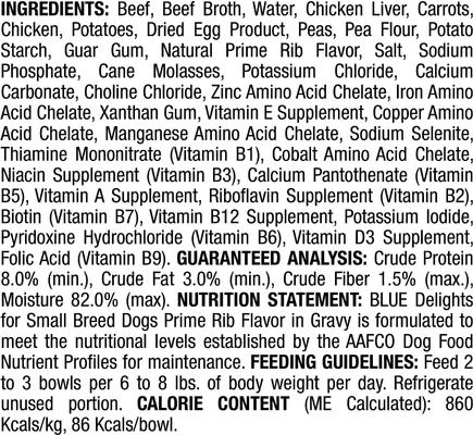 Divine Delights Prime Rib Flavor Hearty Gravy Dog Food Trays, 3.5-oz tray, bundle of 24