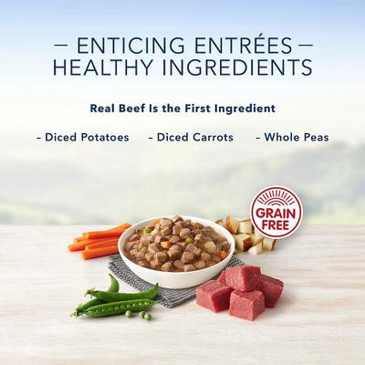 Divine Delights Prime Rib Flavor Hearty Gravy Dog Food Trays, 3.5-oz tray, bundle of 24