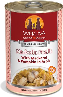 Marbella Paella with Mackerel & Pumpkin in Aspic Grain-Free Canned Dog Food, 14-oz, case of 12