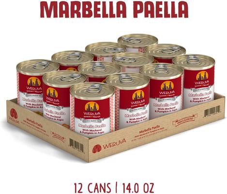 Marbella Paella with Mackerel & Pumpkin in Aspic Grain-Free Canned Dog Food, 14-oz, case of 12