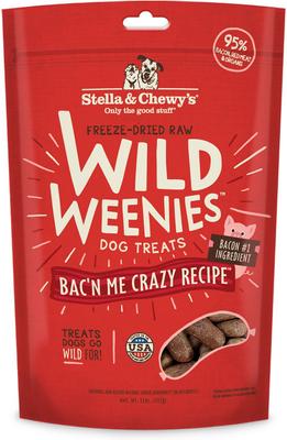 Bundle: Stella & Chewy's Chicken Wild Weenies + Duck Wild Weenies Freeze-Dried Raw Dog Treats, 3.25-oz bag, pack of 2