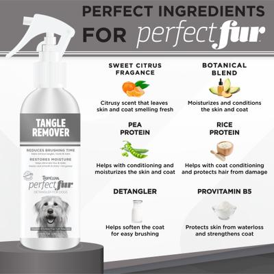 PerfectFur Tangle Remover Detangling & De-matting Dog Spray, 8-fl oz bottle