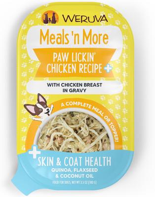 Meals 'n More Natural Wet Dog Food, Jammin' Salmon Plus Skin & Coat Health, 3.5-oz cup, 12 count