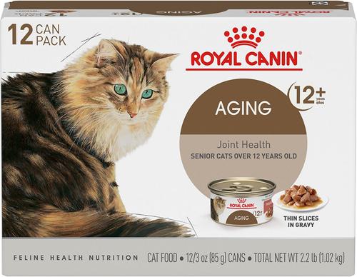 Aging 12+ Thin Slices in Gravy Wet Cat Food, 3-oz, case of 6