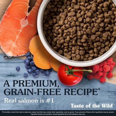 Pacific Stream Smoke-Flavored Salmon Puppy Recipe Grain-Free Dry Dog Food, 14-lb bag