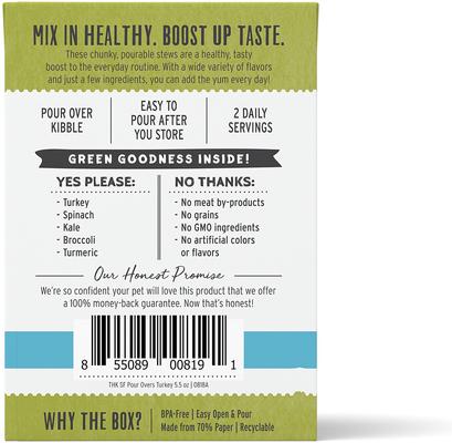 Bundle: The Honest Kitchen Superfood POUR OVERS Turkey Stew with Veggies + Superfood POUR OVERS Chicken Stew with Veggies Wet Dog Food Topper