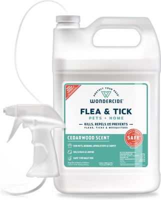 Natural Flea, Tick & Mosquito Spray for Dogs & Cats, Cedarwood, 4-fl oz bottle