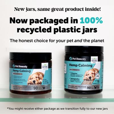 Hemp Calming Max-Strength Duck Flavored Melatonin, Ashwaganda & L-Theanine Chews Calming & Anxiety Supplement for Dogs, 90-count