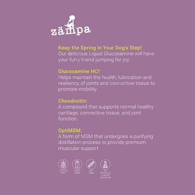 Liquid Glucosamine+ Bacon Flavor Liquid Joint Supplement for Dogs, 32-fl oz bottle