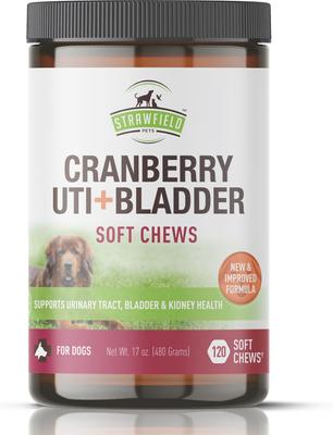 Cranberry + UTI Bladder Chews Grain-Free Dog Supplement, 120 count