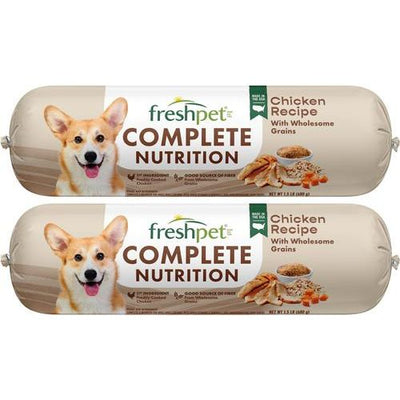 Alimento fresco para perros Complete Nutrition Chicken Recipe, rollo de 1.5 lb, paquete de 16