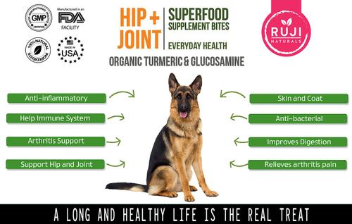 Hip + Joint Superfood Dog Supplement, 120 count