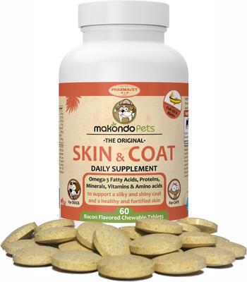 Skin & Coat Dog & Cat Supplement, 60 count