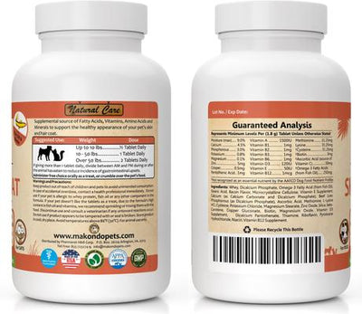 Skin & Coat Dog & Cat Supplement, 60 count