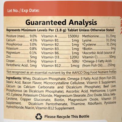 Skin & Coat Dog & Cat Supplement, 60 count