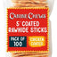5-inch Chicken Coated Rawhide Twist Stick Dental Dog Chews, 45 count