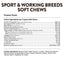 NaturVet, Breed Specific Sport & Working Breeds, suplemento integral para perros deportivos y de trabajo, 50 masticables