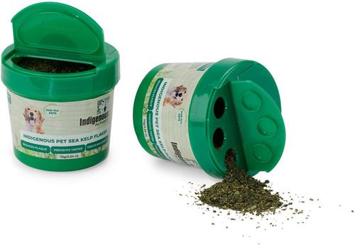 Organic Sea Kelp Flakes Dental Care Dry Dog Food Topping, 2.54-oz jar